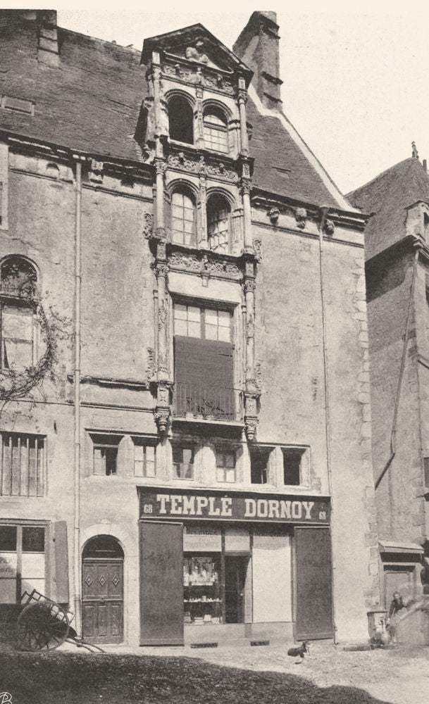 MAYENNE. Maison du Grand- Veneur, à Laval. SMALL. 1902 old antique print